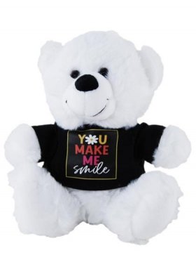 Plush Bear Make me Smile Shirt 23cm