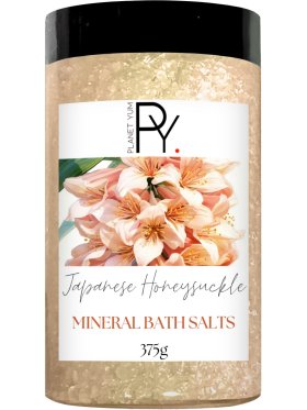 Planet Yum Japanese Honeysuckle Mineral Bath Salts Relaxing Soak 350g