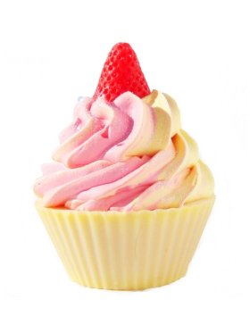 Planet Yum Champagne & Strawberries Cupcake Soap 120g