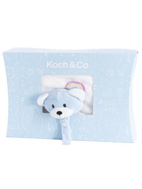 Baby Gift Box - Bear Comforter and Blanket - Baby Blue