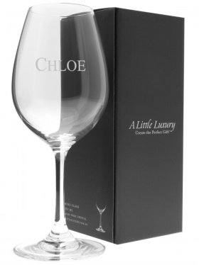 Engraved Crystal Wine Glass 430ml