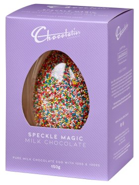 Chocolatier Speckle Magic Milk Chocolate Egg, 150g