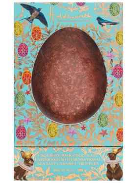 Holdsworth Milk Chocolate Egg with Sea Salt Caramel Truffles, 300g