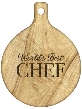 Laser Engraved Australian Hardwood Serving Board 31cm