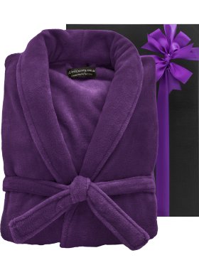 Plush Ultra Soft Robe - Plum