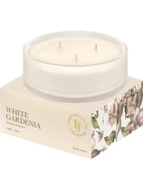 Keri White Gardenia 3 Wick Scented Candle 300g