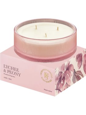 Keri Lychee & Peony 3 Wick Scented Candle 300g