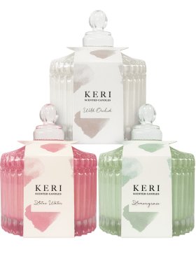 Keri Scented Mini Candle Trio