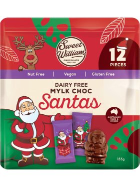 Sweet William Chocolate Santa Bag 155g