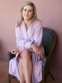 Bambury Microplush Robe - Blush - Med/Large