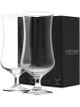 Pair of Crystal Tall Glasses, 448ml each