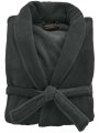Plush Ultra Soft Robe - Charcoal, Large
